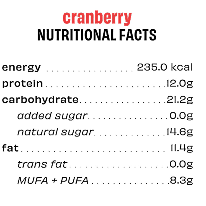 The Whole Truth Protein Bar – Cranberry
