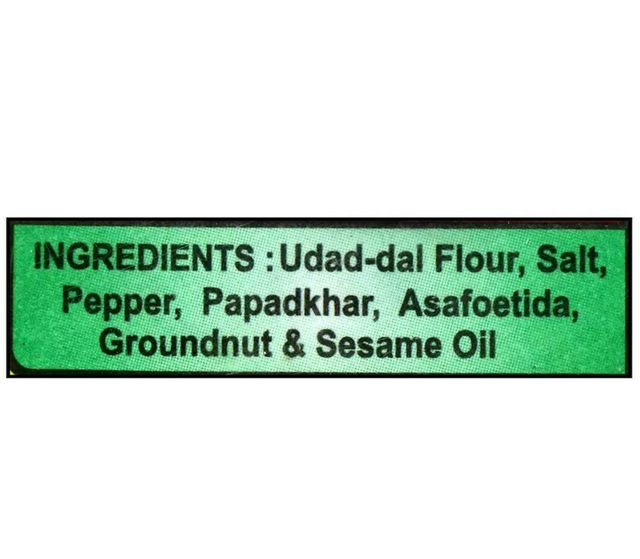 Lijjat Punjabi Masala Papad/Papadom 200g