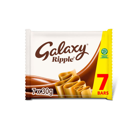 Galaxy Ripple Milk Chocolate Bar (210 g multipack)