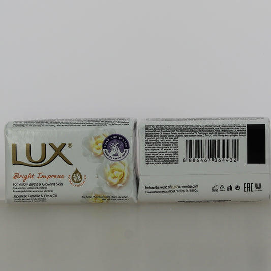 Lux Bright Impress Soap Bar – 3 × 80 g