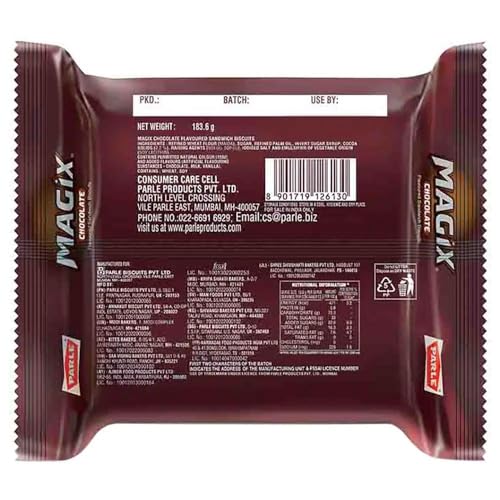 Parle Magix Chocolate Flavoured Cream Biscuits – 183.6 g