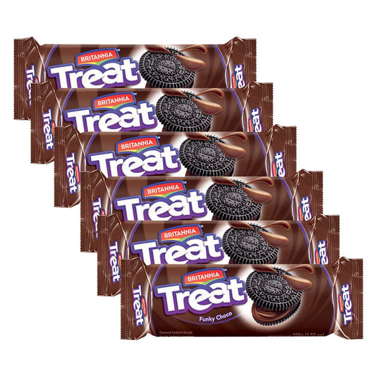 Britannia Treat Choco Cream Sandwich Biscuits – 103 g