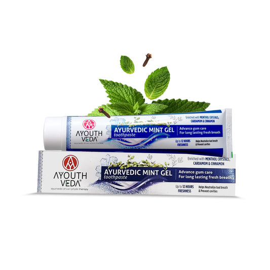 AyouthVeda Ayurvedic Mint Gel Toothpaste – 100 g