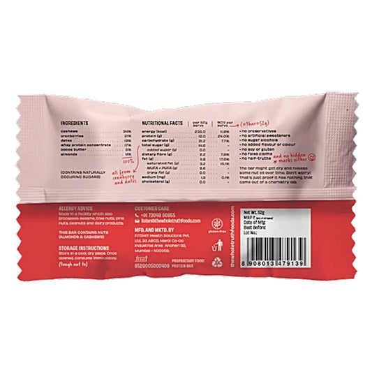 The Whole Truth Protein Bar – Cranberry