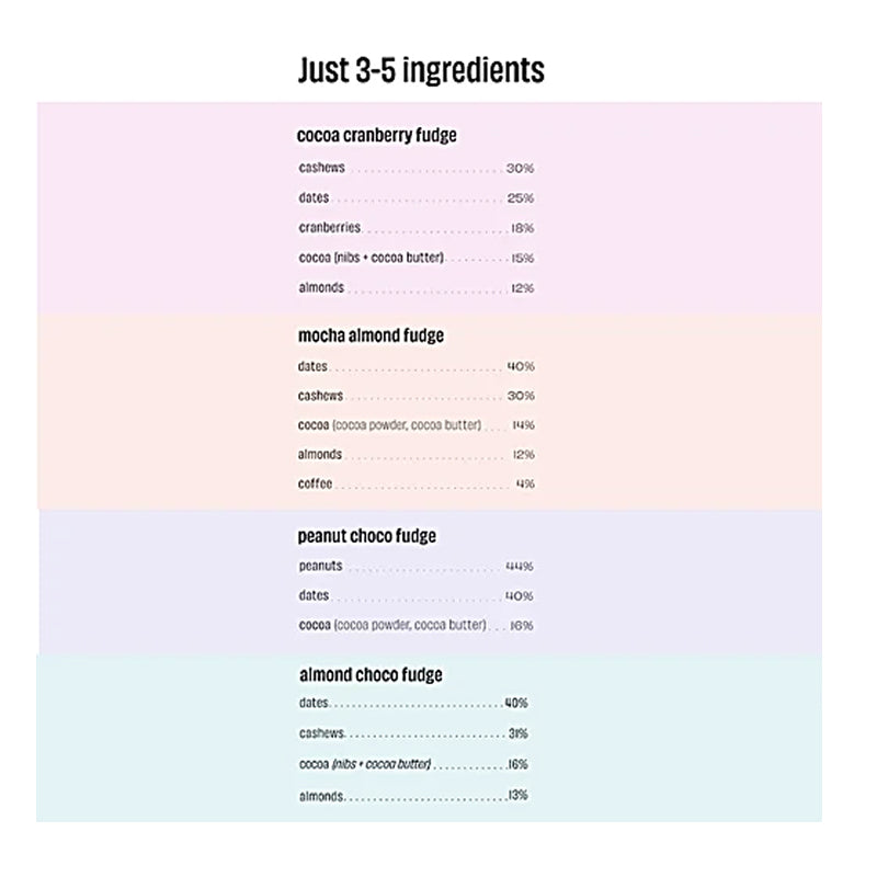 The Whole Truth Vegan Energy Bar – Fudge (Assorted Flavours, No Added Sugar, No Preservatives)