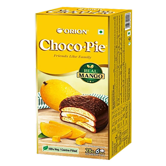 Orion Mango Choco Pie – 168 g (6 individually wrapped pies)