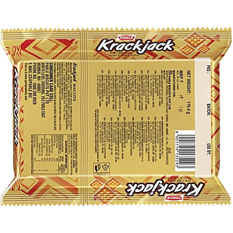 PARLE KRACKJACK BISCUIT - FAMILY PACK (4x60G)