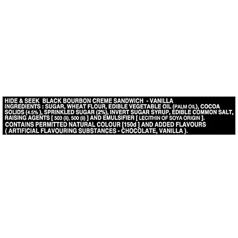 PARLE HIDE-SEEK BLACK BOURNBON VANILLA 100G