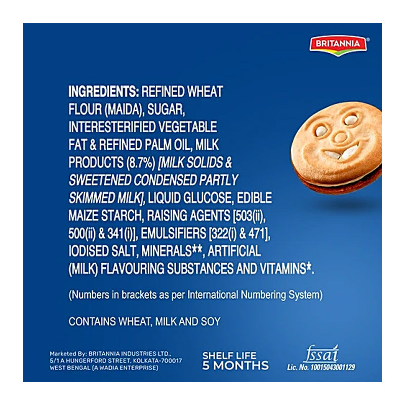 BRITANNIA MILK BIKIS CREAMS 8 x 44G