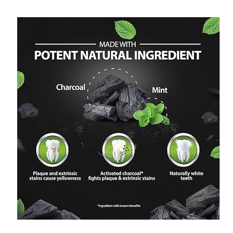 Dabur Herb’l Activated Charcoal Toothpaste – 100 g (Fluoride-Free)