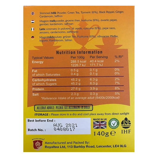 Royal Chai Turmeric Unsweetened