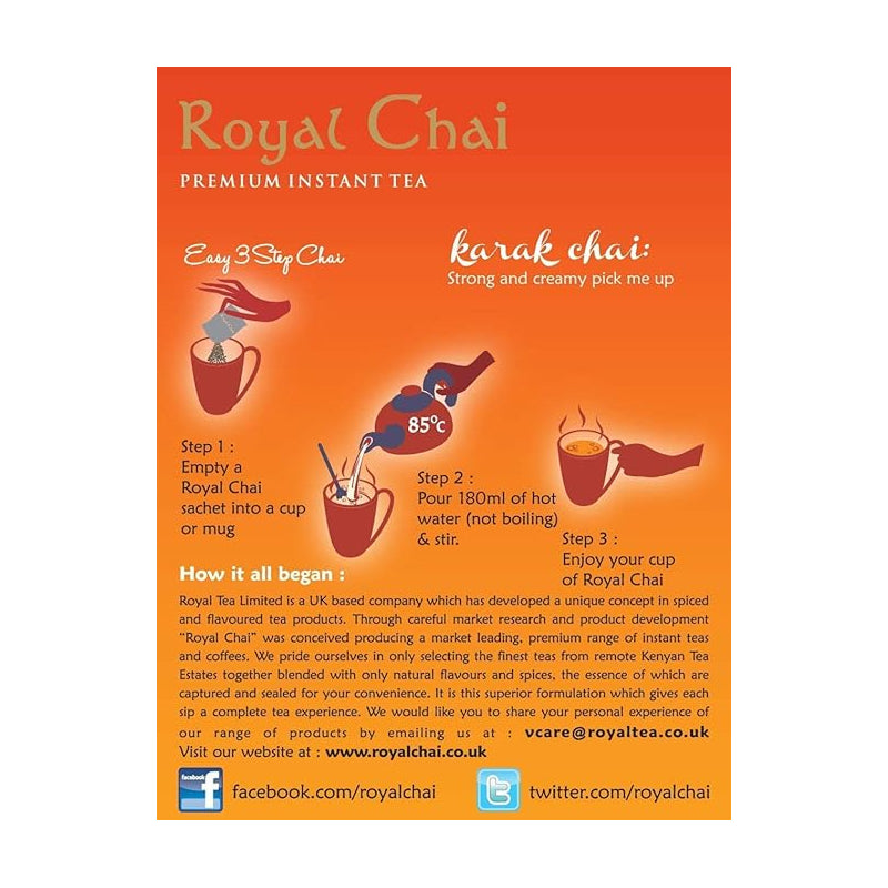 Royal Chai - Karak Chai (Unsweetened)