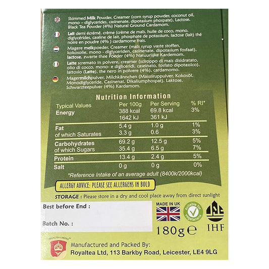 ROYAL CHAI ELAICHI CHAI (UNSWEETENED)