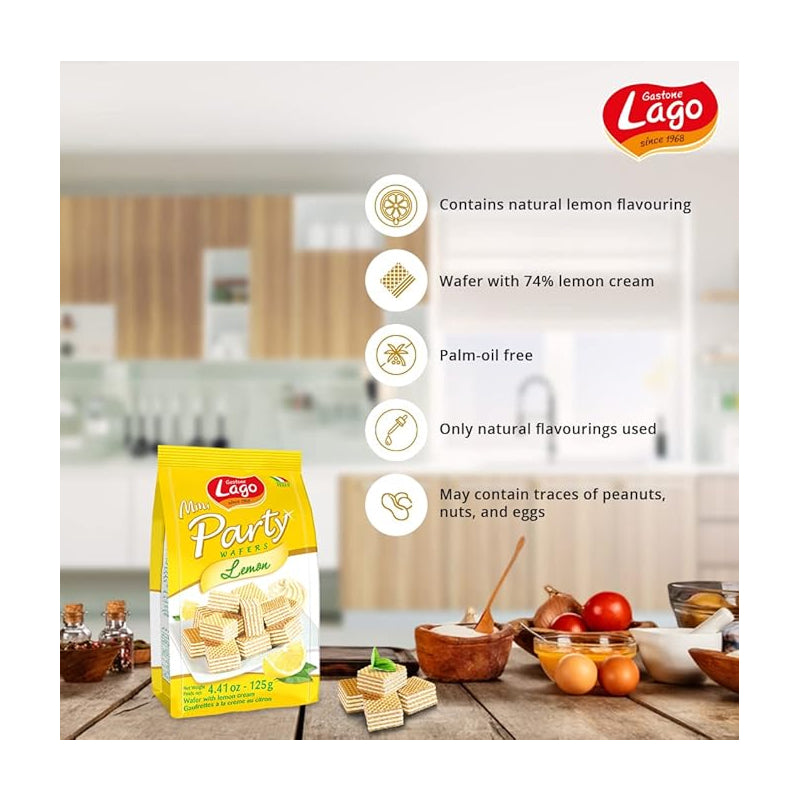 Lago Mini Party Wafers Lemon Cream