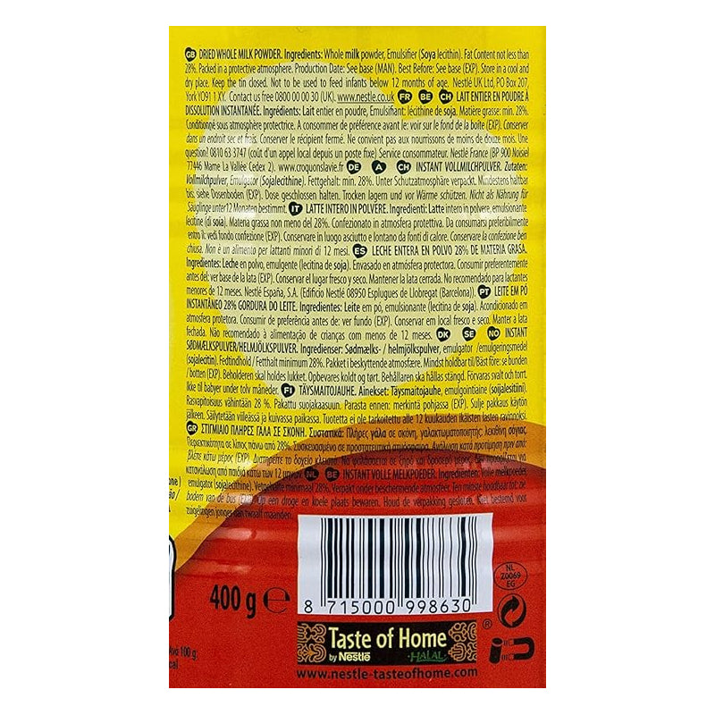 Nestlé Nido Instant Full Cream Milk Powder