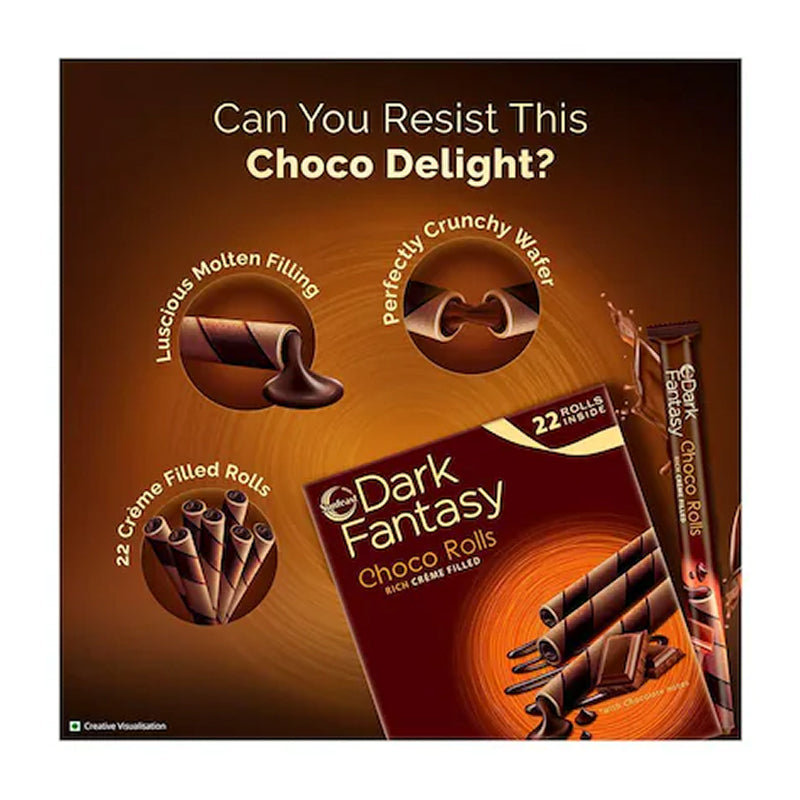 Sunfeast Dark Fantasy Rich Crème Filled Choco Rolls – 198 g