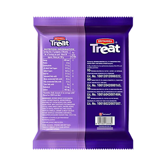 Britannia Treat Choco Cream Sandwich Biscuits – 103 g