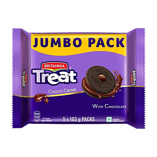 Britannia Treat Choco Cream Sandwich Biscuits – 103 g