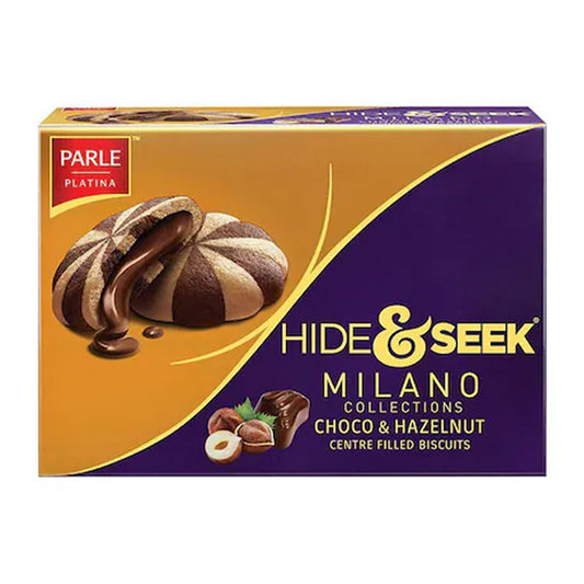 Parle Hide & Seek Milano Choco & Hazelnut Center-Filled Biscuits – 120 g