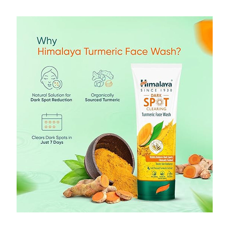 Himalaya Dark Spot Clearing Turmeric Face Wash — 75 ml