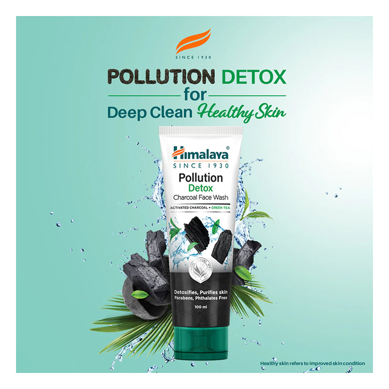 Himalaya Pollution Detox Charcoal Face Wash – 75 ml