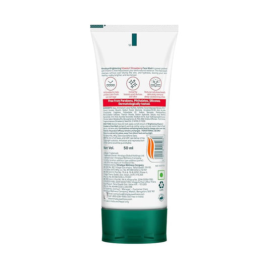 Himalaya Brightening Vitamin C Strawberry Face Wash — 100 ml