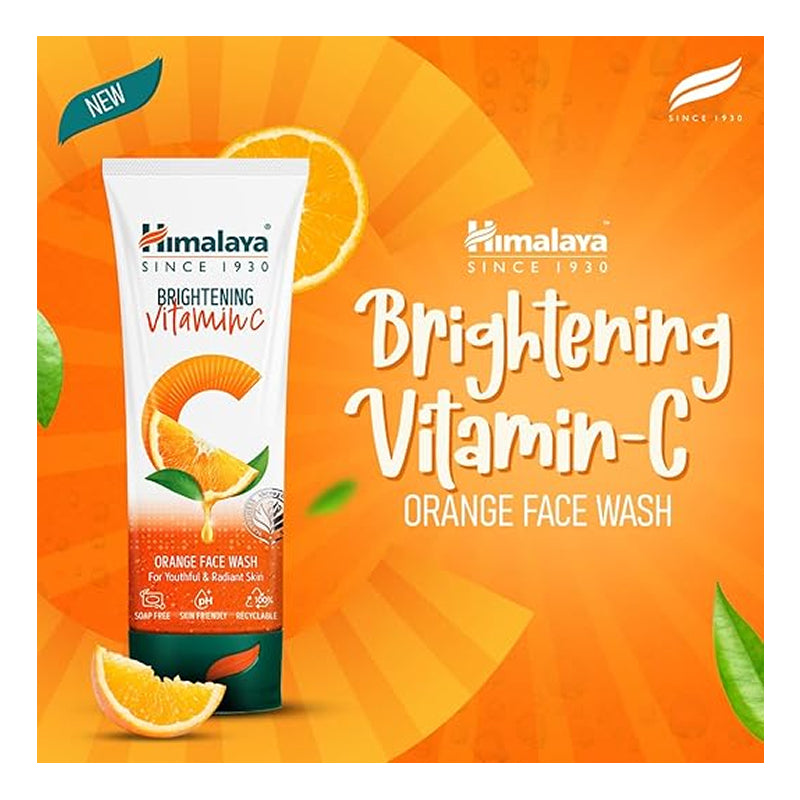 Himalaya Brightening Vitamin C Orange Face Wash (100 ml)