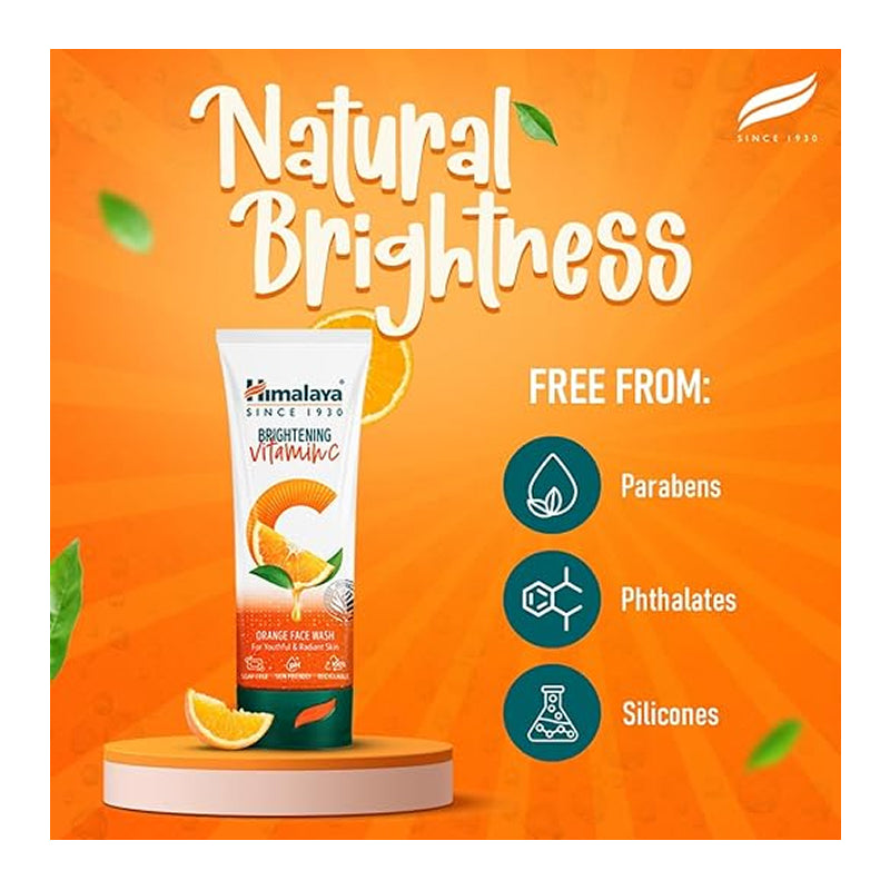 Himalaya Brightening Vitamin C Orange Face Wash (100 ml)