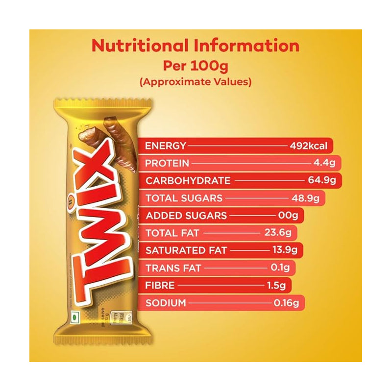Mars Twix (2‑finger) 50–60 g