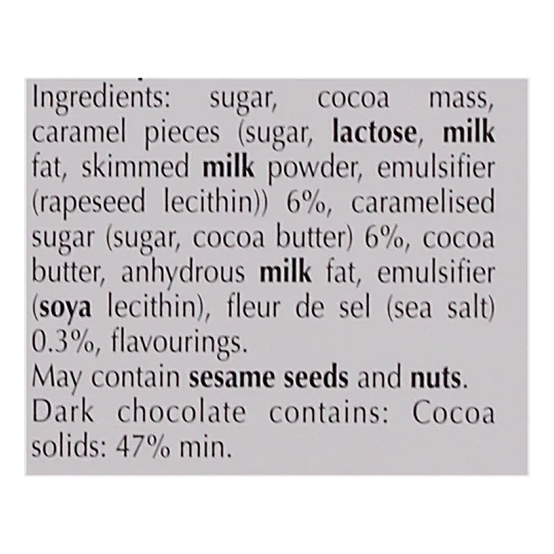 Lindt Excellence Dark Caramel with Sea Salt 100 g