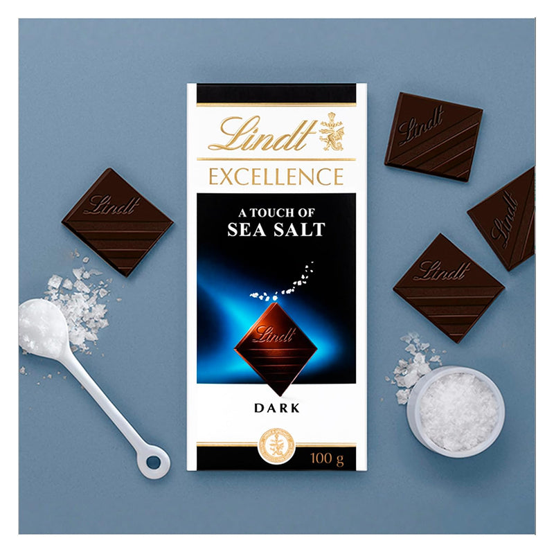 Lindt Excellence Dark – A Touch of Sea Salt 100 g