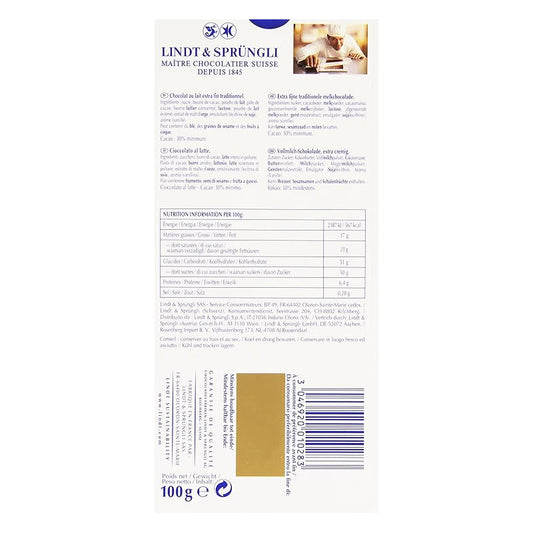 Lindt Excellence Extra Creamy Milk Chocolate 100 g