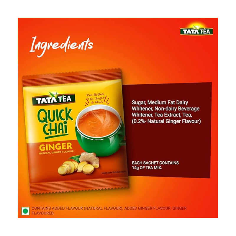 Tata Tea Quick Chai - Ginger [10 Sachets]