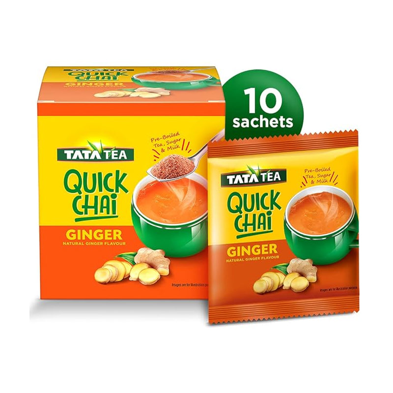 Tata Tea Quick Chai - Ginger [10 Sachets]