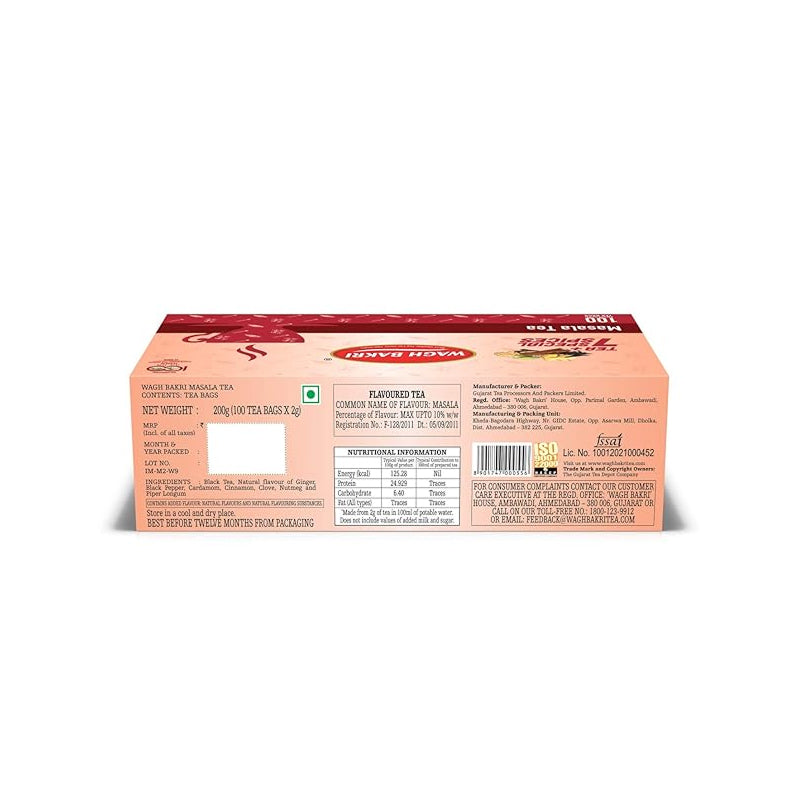 Wagh Bakri Masala Chai 100 Tea Bags
