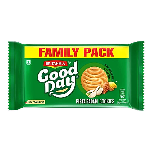BRITANNIA GOOD DAY PISTA BADAM COOKIES FAMILY PACK (8X81G)