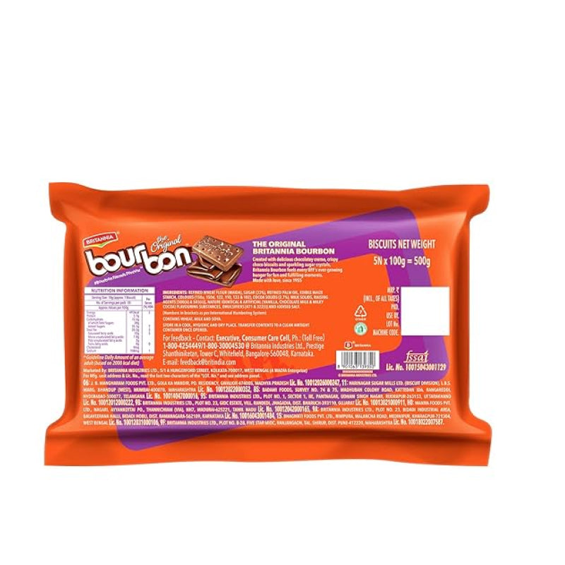 BRITANNIA BOURBON BISCUITS 400G