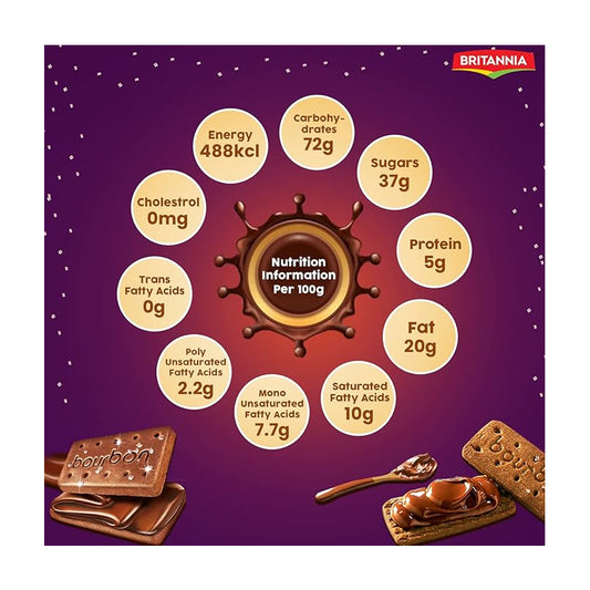 BRITANNIA BOURBON BISCUITS 400G