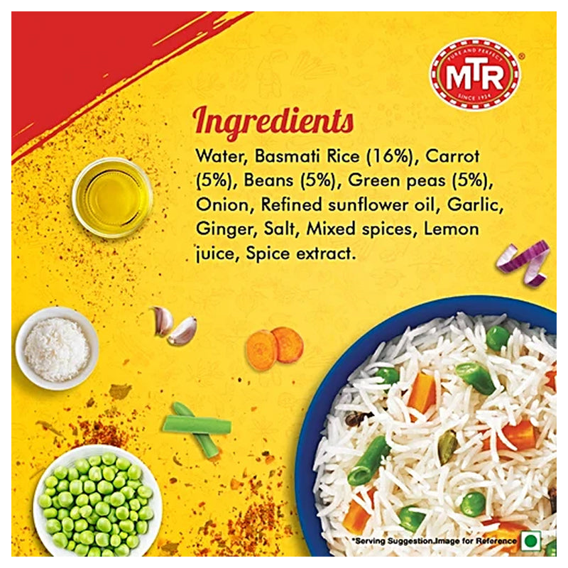 MTR READY TO EAT VEGETABLE PULAO 250G