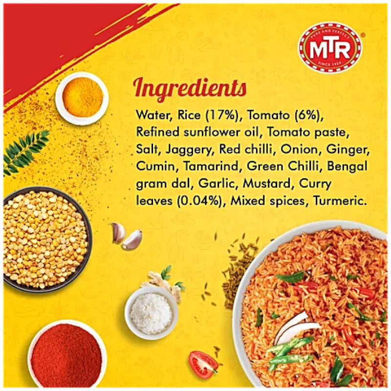 MTR READY TO EAT TOMATO RICE 250G