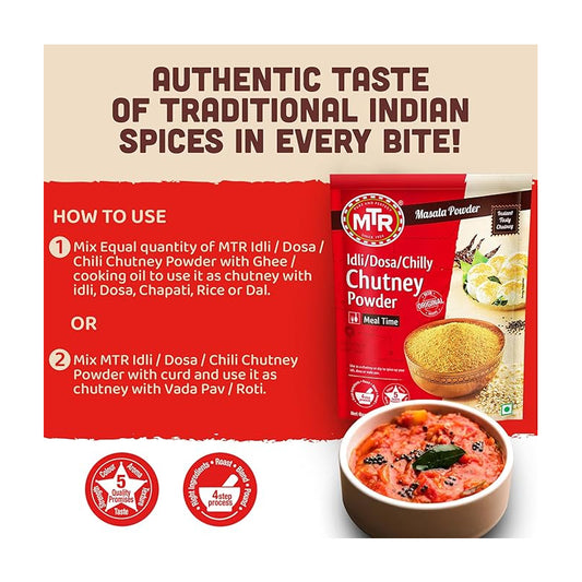 MTR IDLI-DOSA CHILLI CHUTNEY POWDER 200G