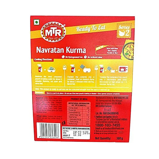MTR READY TO EAT NAVARATAN KURMA 280G