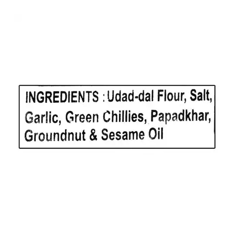 Lijjat Garlic Papad/Papadom 200g