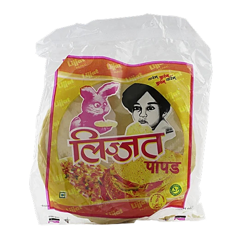 Lijjat Garlic Papad/Papadom 200g