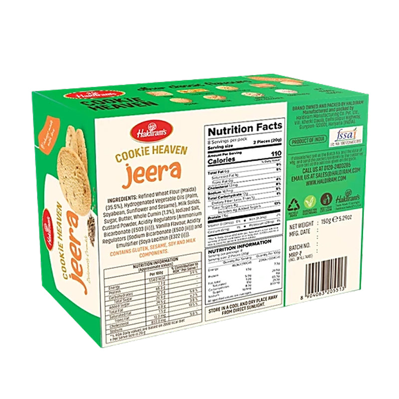 Haldiram's Jeera Cookies 150g