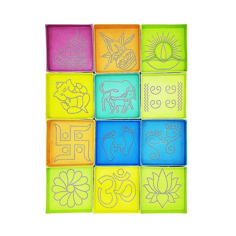 Gayatri Square Rangoli Design