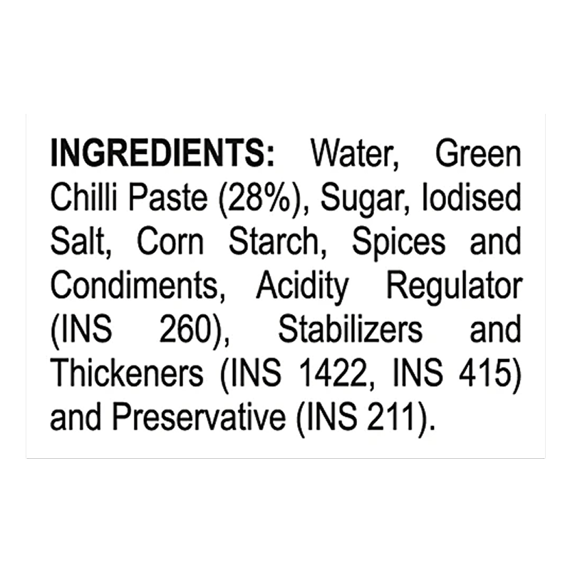 Nilons Green Chilli Sauce