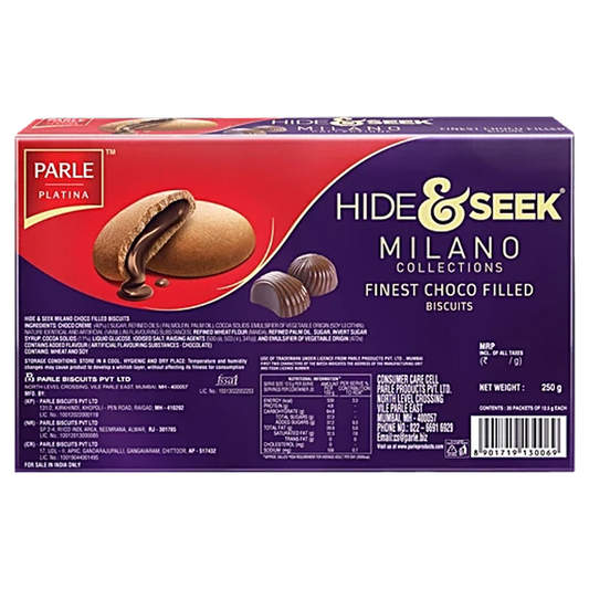 Parle Hide & Seek Milano Choco-Filled Cookies – 250 g