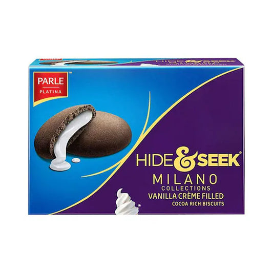 Parle Hide & Seek Milano Vanilla Creme Center-Filled Biscuits – 125 g