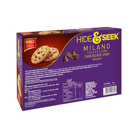 Parle Hide & Seek Milano Chocolate Chip Cookies – 150 g
